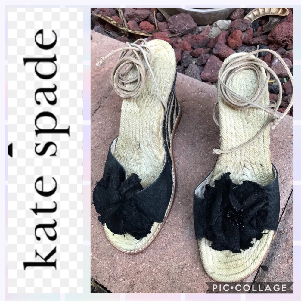 Vintage Kate Spade Juliette Flower Espadrilles